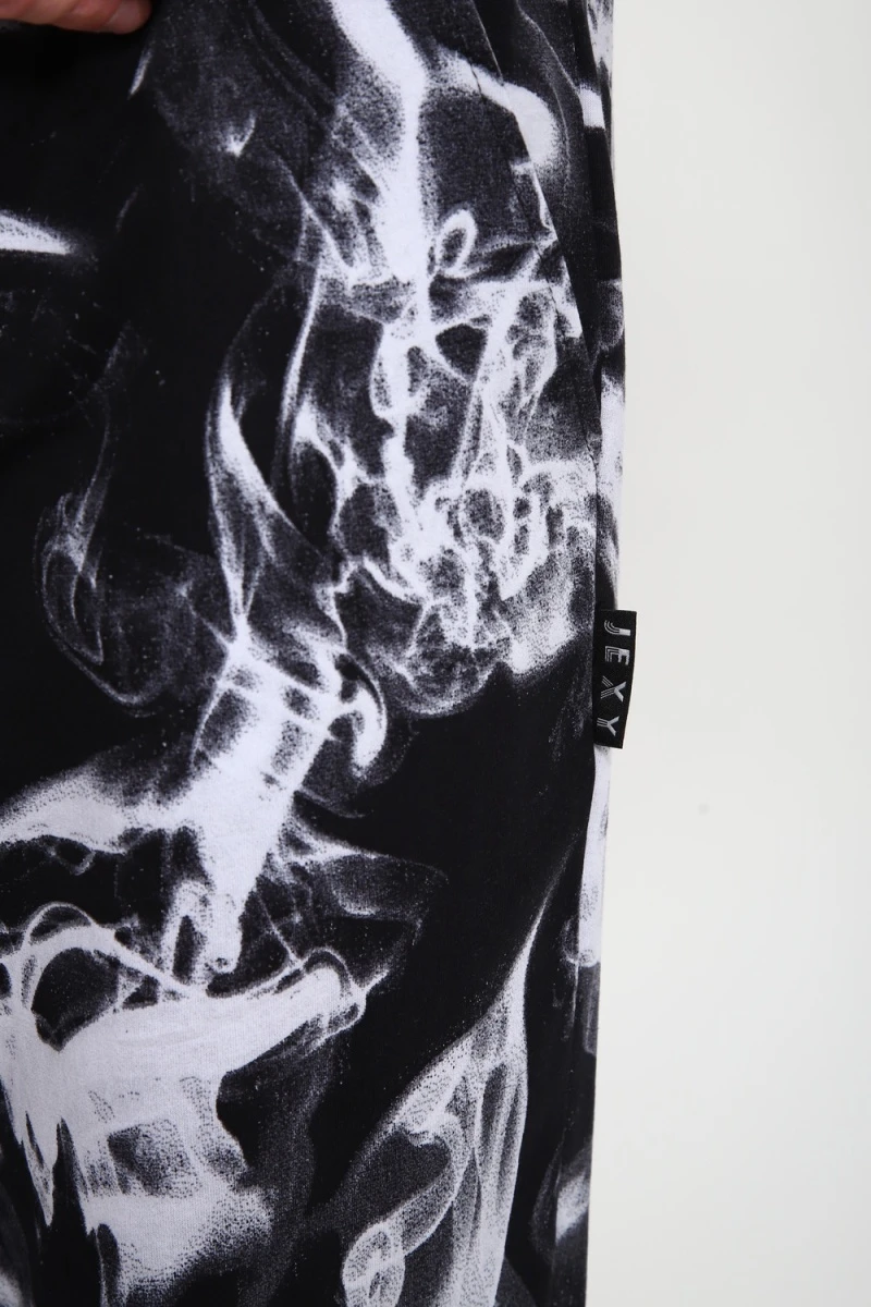 Брюки Б-02 Дым (черный/белый Дым)