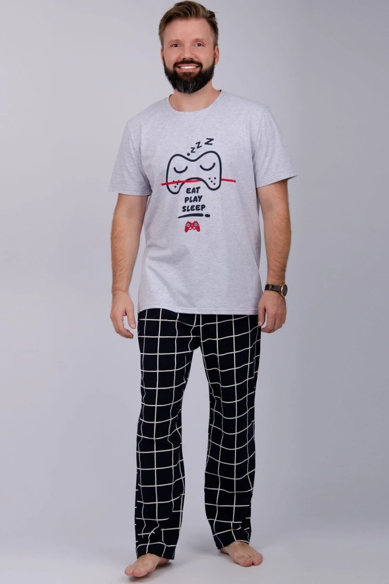 Пижама с брюками Стэнли 2 (темно-синий)