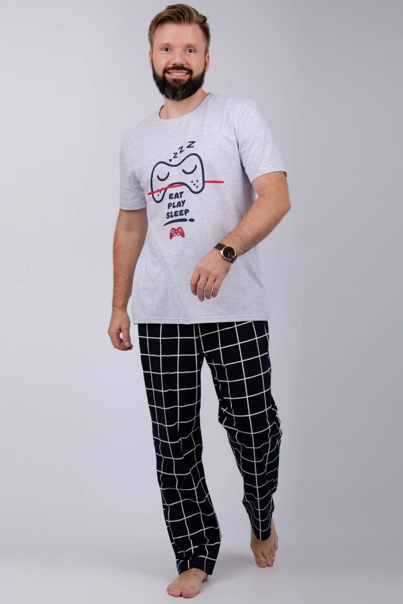 Пижама с брюками Стэнли 2 (темно-синий)