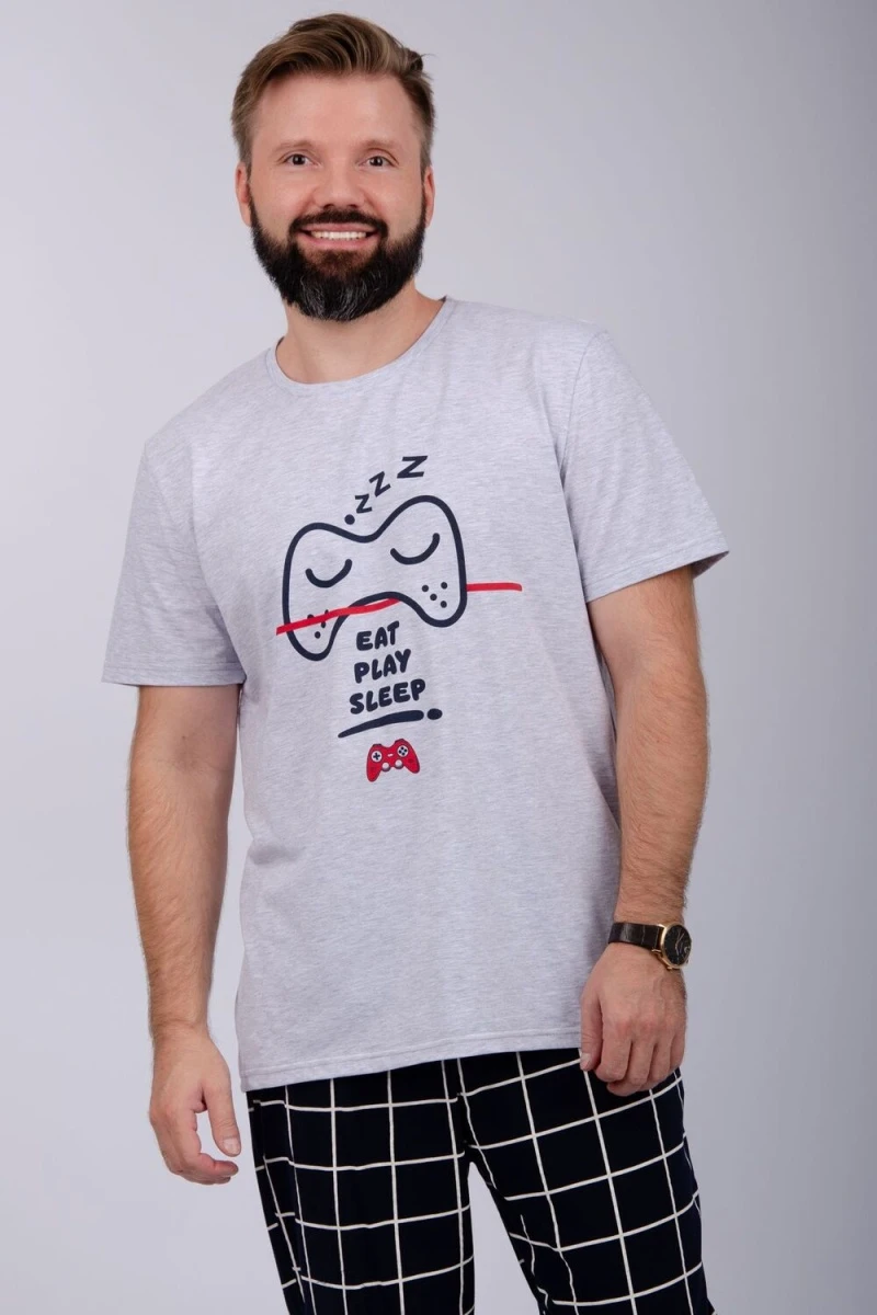 Пижама с брюками Стэнли 2 (темно-синий)