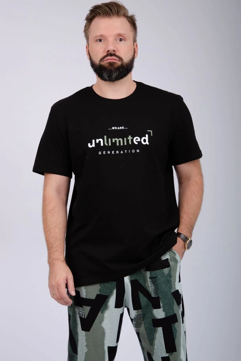 Пижама с брюками Генри (черный)