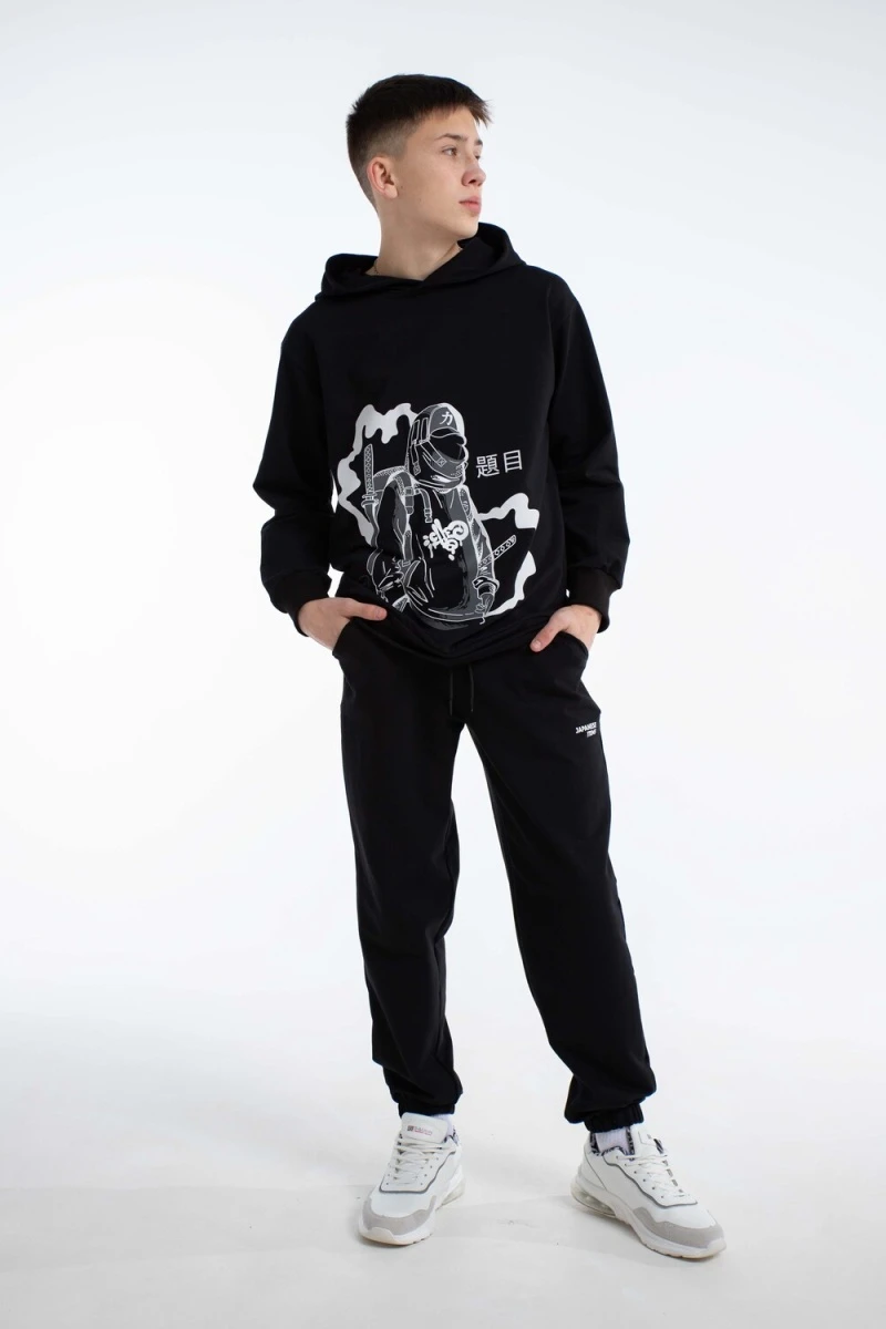 Костюм с брюками Странник 1 (черный)