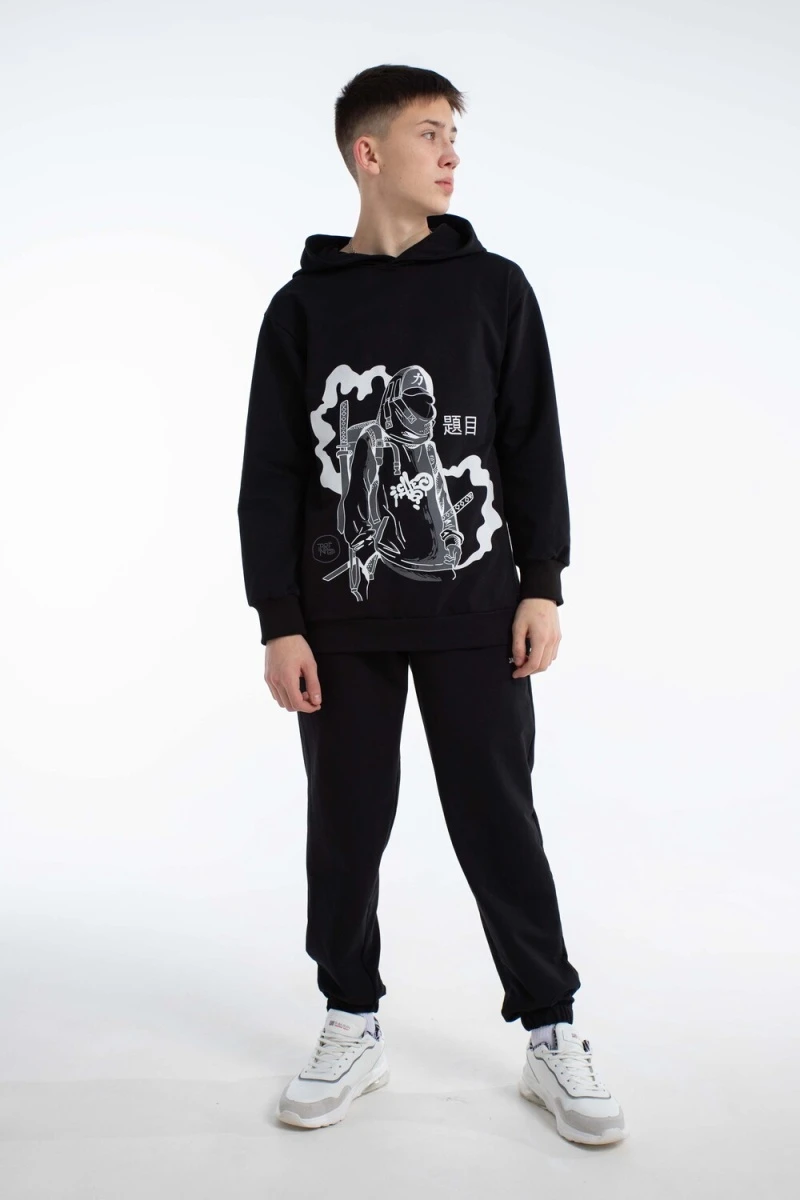 Костюм с брюками Странник 1 (черный)