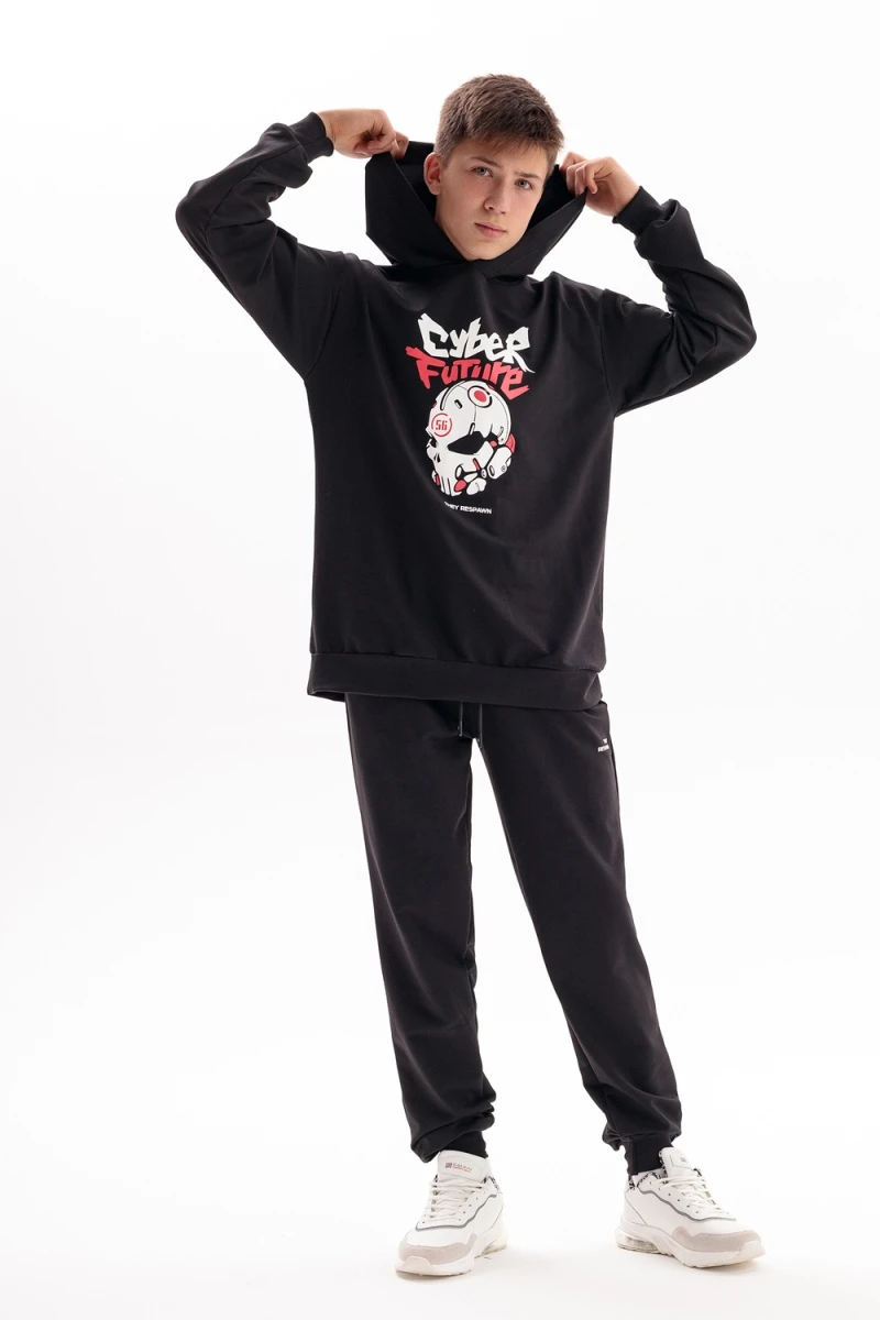 Костюм с брюками Кибер-Спорт (черный)