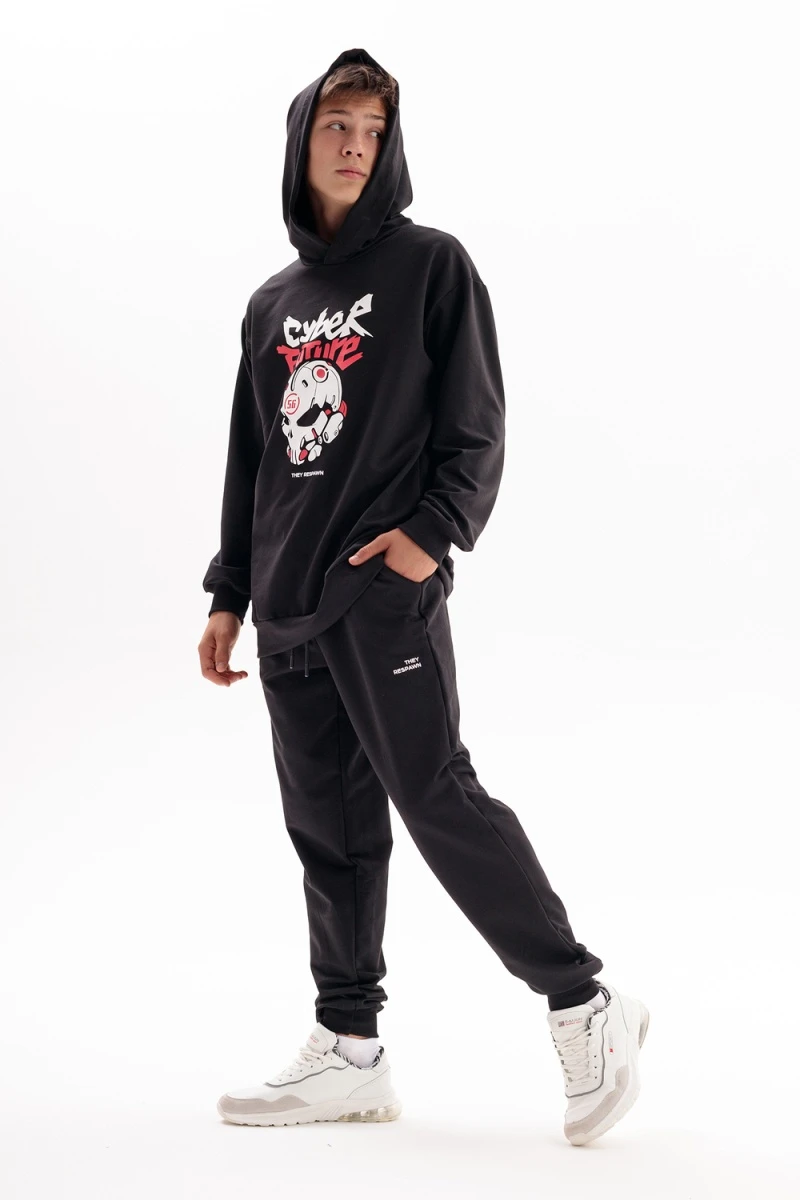 Костюм с брюками Кибер-Спорт (черный)