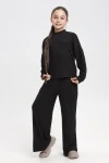 Костюм с брюками 35334 (черный)
