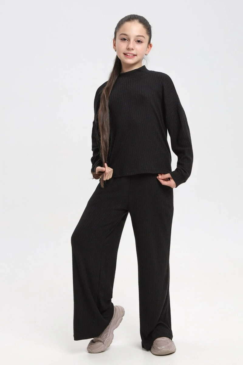 Костюм с брюками 35334 (черный)