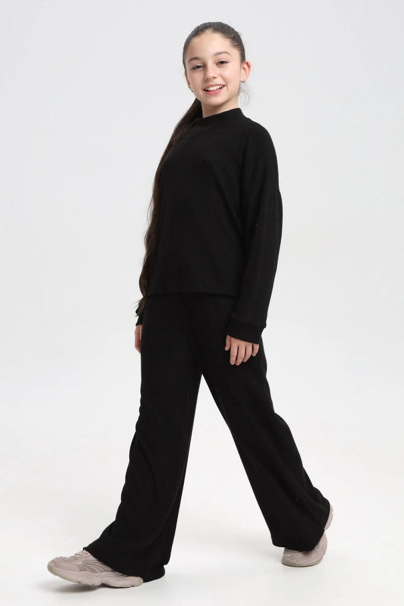 Костюм с брюками 35334 (черный)