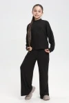 Костюм с брюками 35334 (черный)