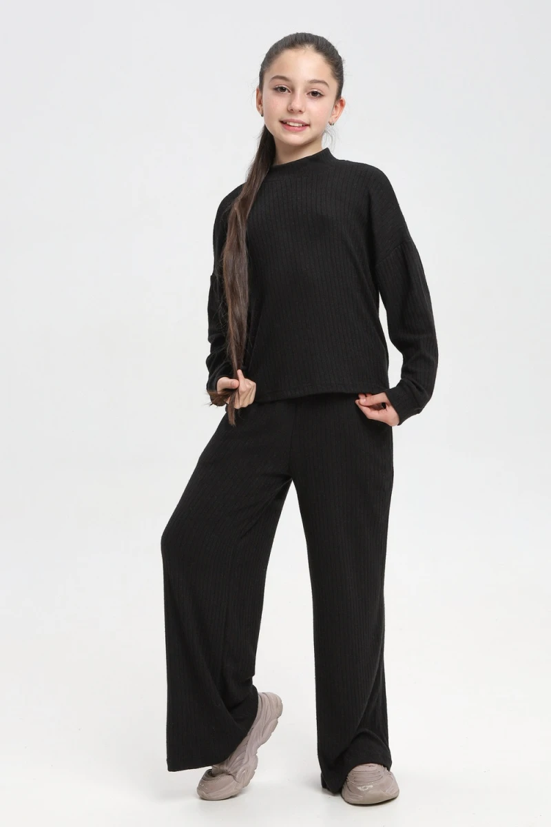 Костюм с брюками 35334 (черный)