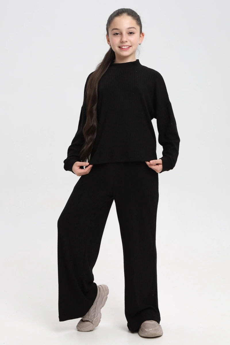 Костюм с брюками 35334 (черный)