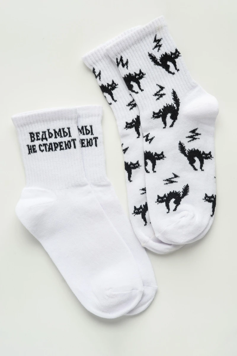 Носки стандарт Мистика (набор 2 пары) (белый)