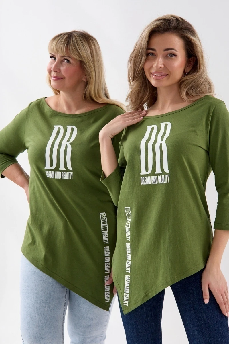 Туника Т-хвост (хаки)