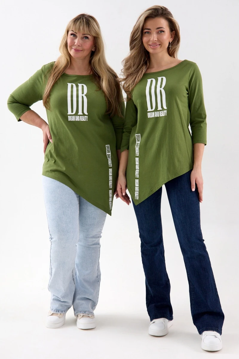 Туника Т-хвост (хаки)