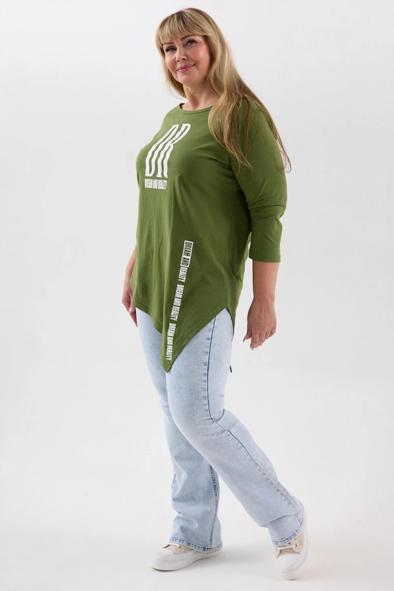 Туника Т-хвост (хаки)