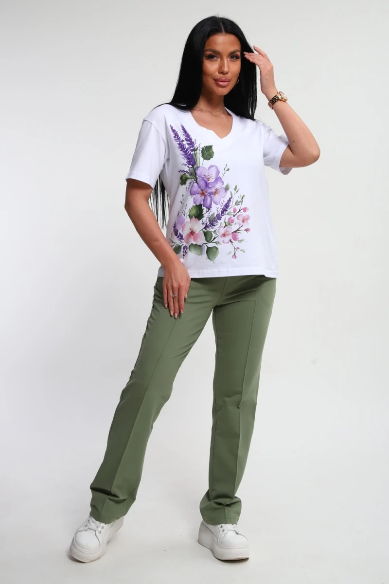 Костюм с брюками 74725 (фисташковый)