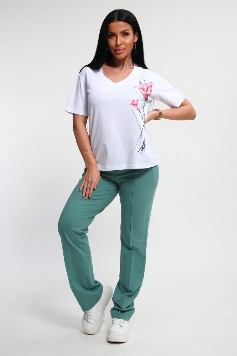 Костюм с брюками 74724 (изумрудный)