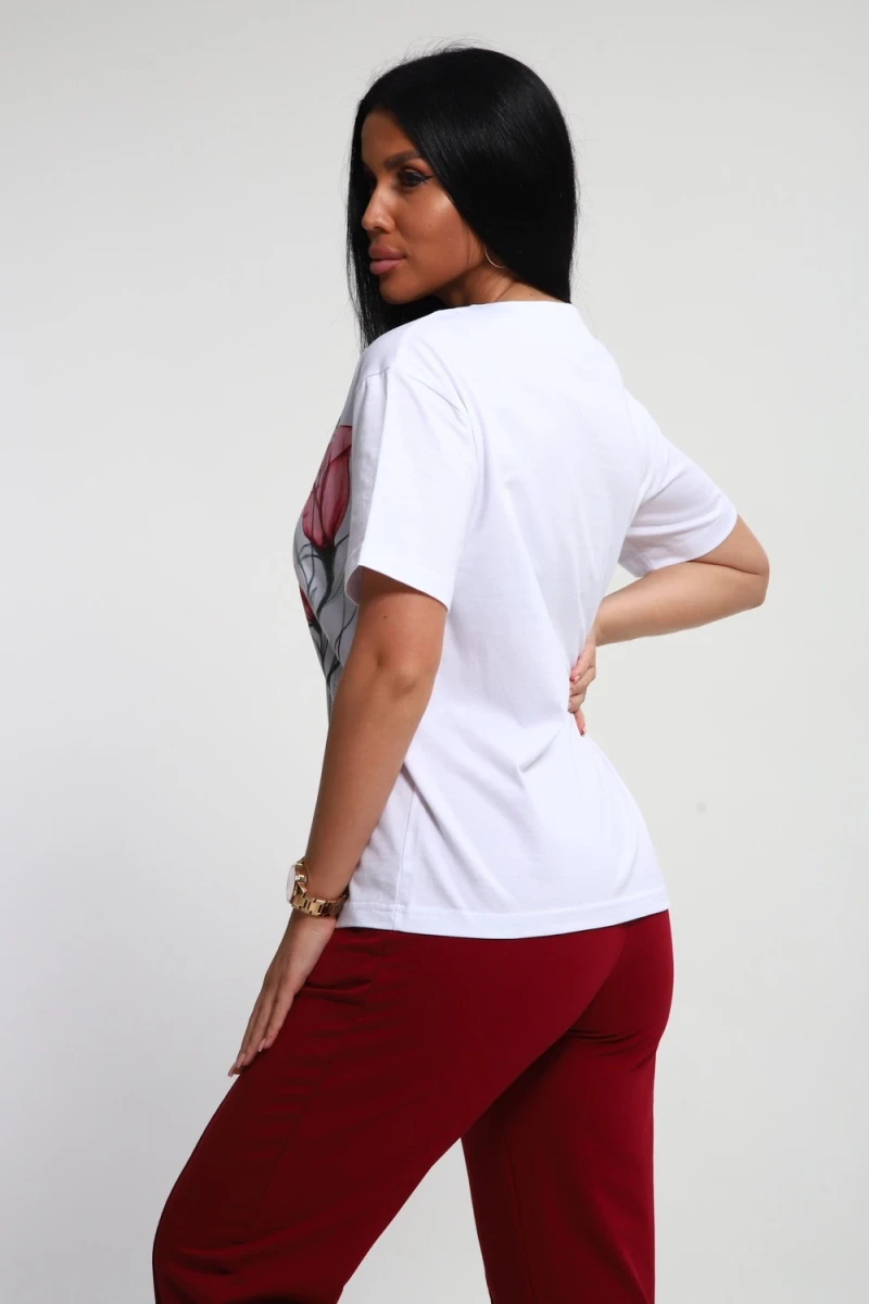 Костюм с брюками 74724 (бордовый)