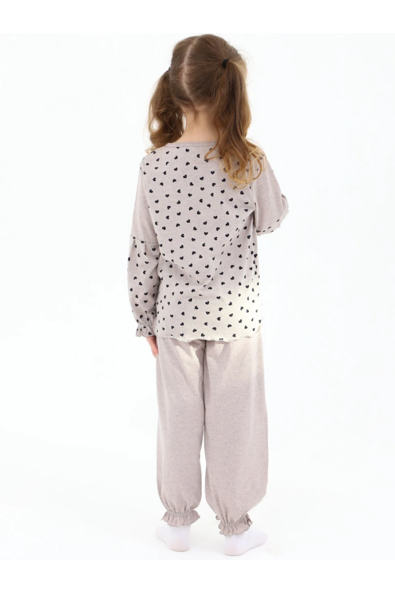 Пижама с брюками 33067 (серый меланж)