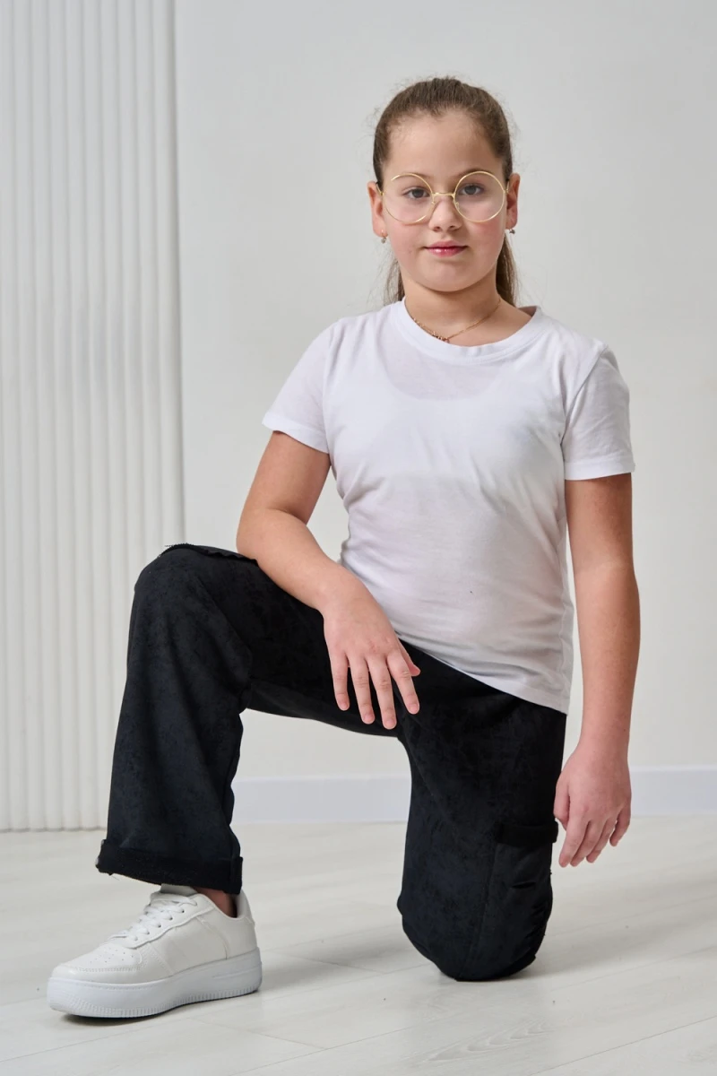 Детские брюки 67195 (черный винтаж)