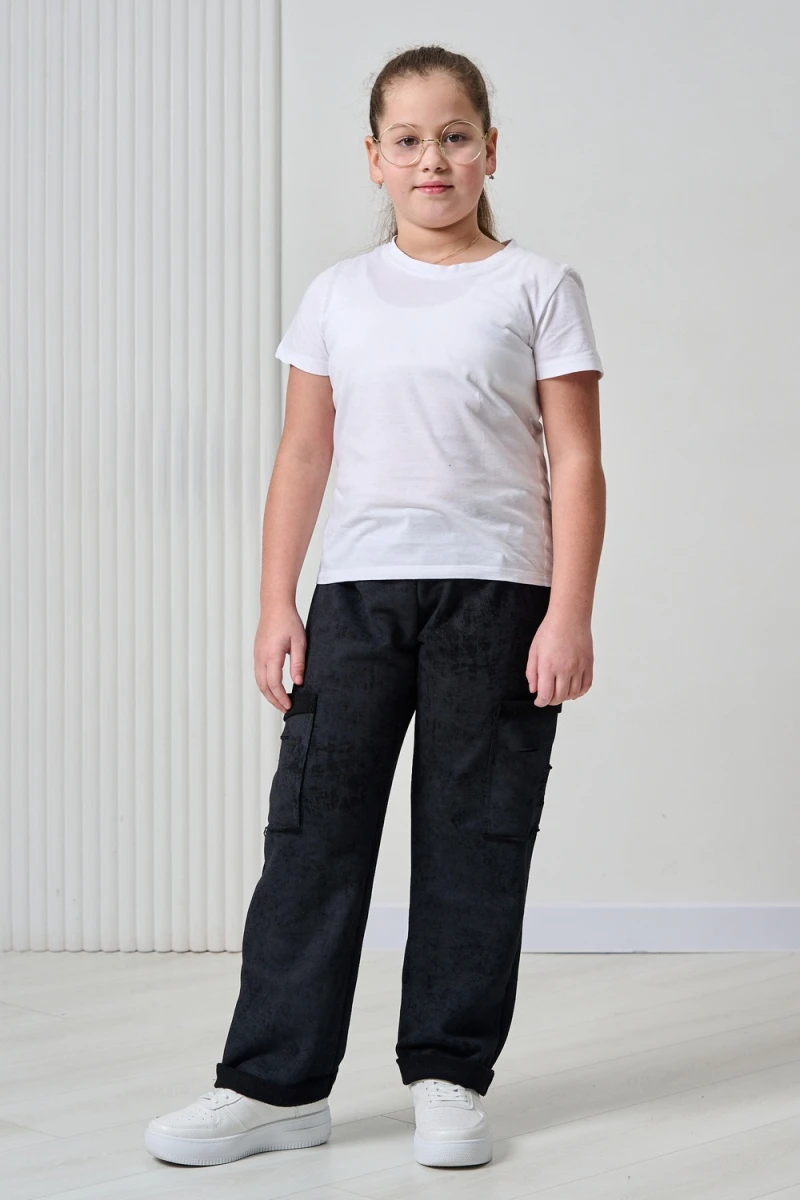 Детские брюки 67195 (черный винтаж)