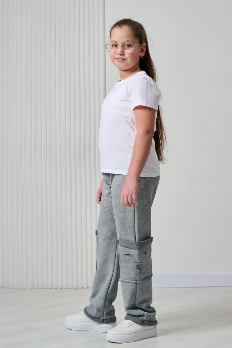 Детские брюки 67195 (серый винтаж)