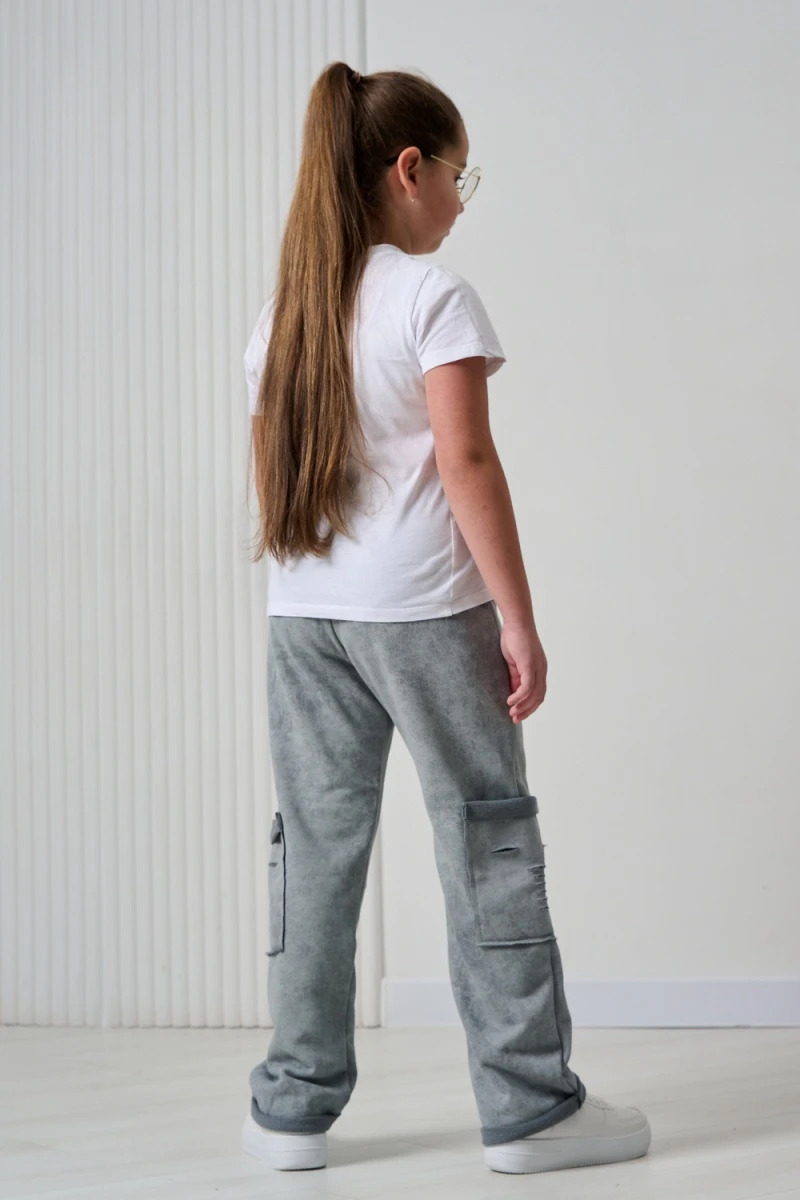 Детские брюки 67195 (серый винтаж)