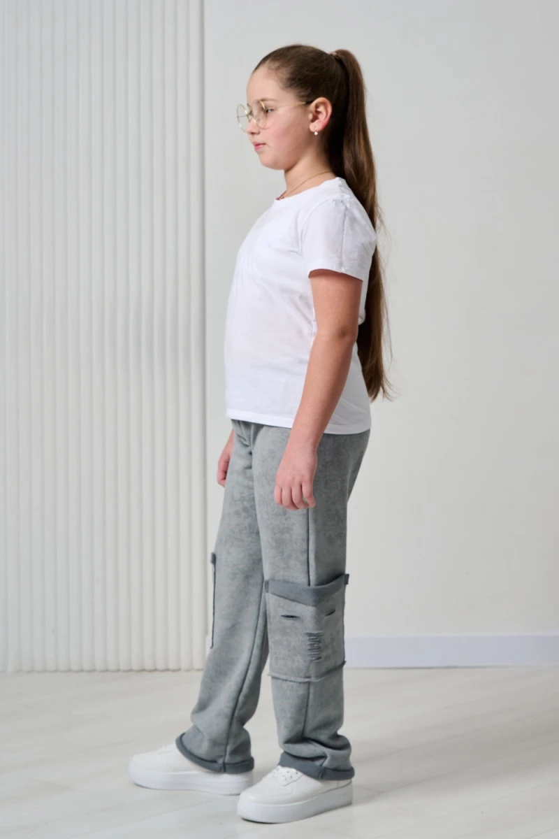 Детские брюки 67195 (серый винтаж)