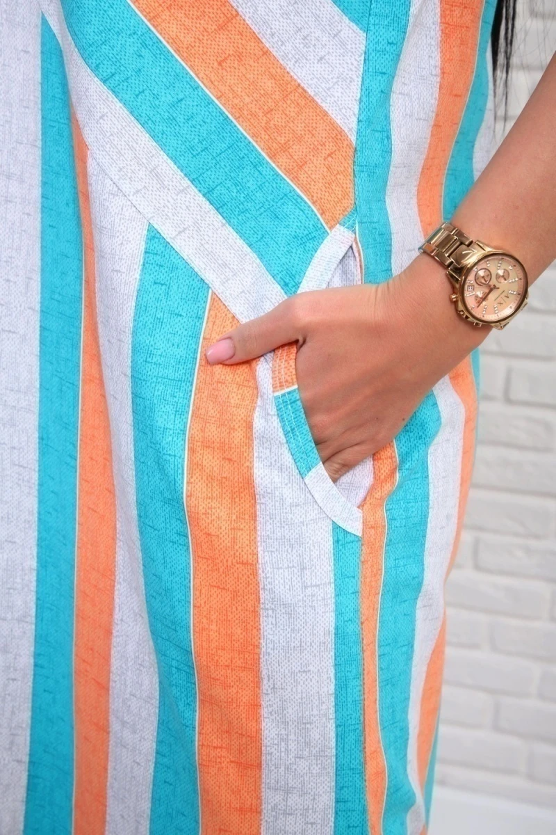 Платье 348т (бирюзовый)