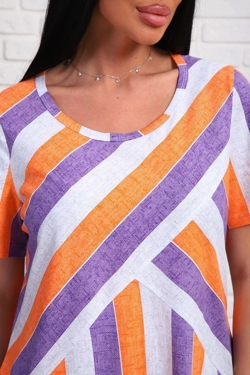 Платье 348т (оранжевый)