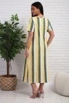 Платье 348т (желтый/зеленый)