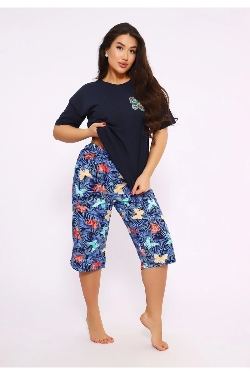 Костюм с бриджами 623 (синий)