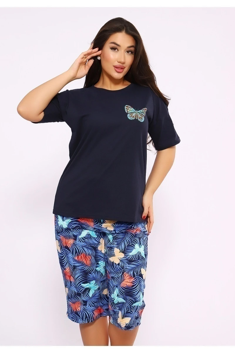 Костюм с бриджами 623 (синий)