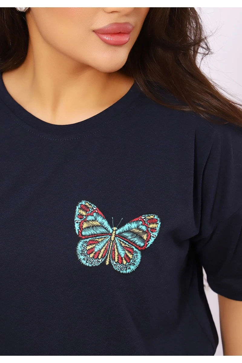 Костюм с бриджами 623 (синий)