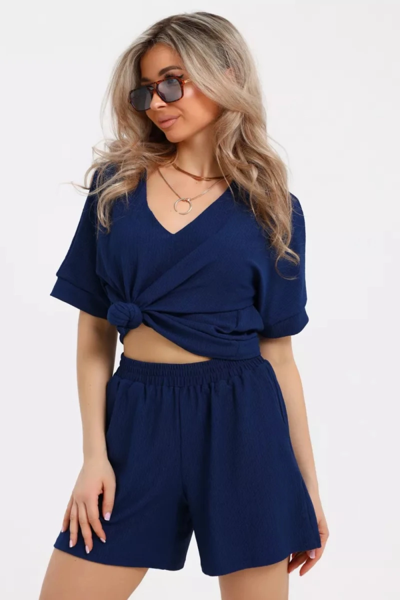 Костюм с шортами КЖ-005 Жатка (темно-синий)