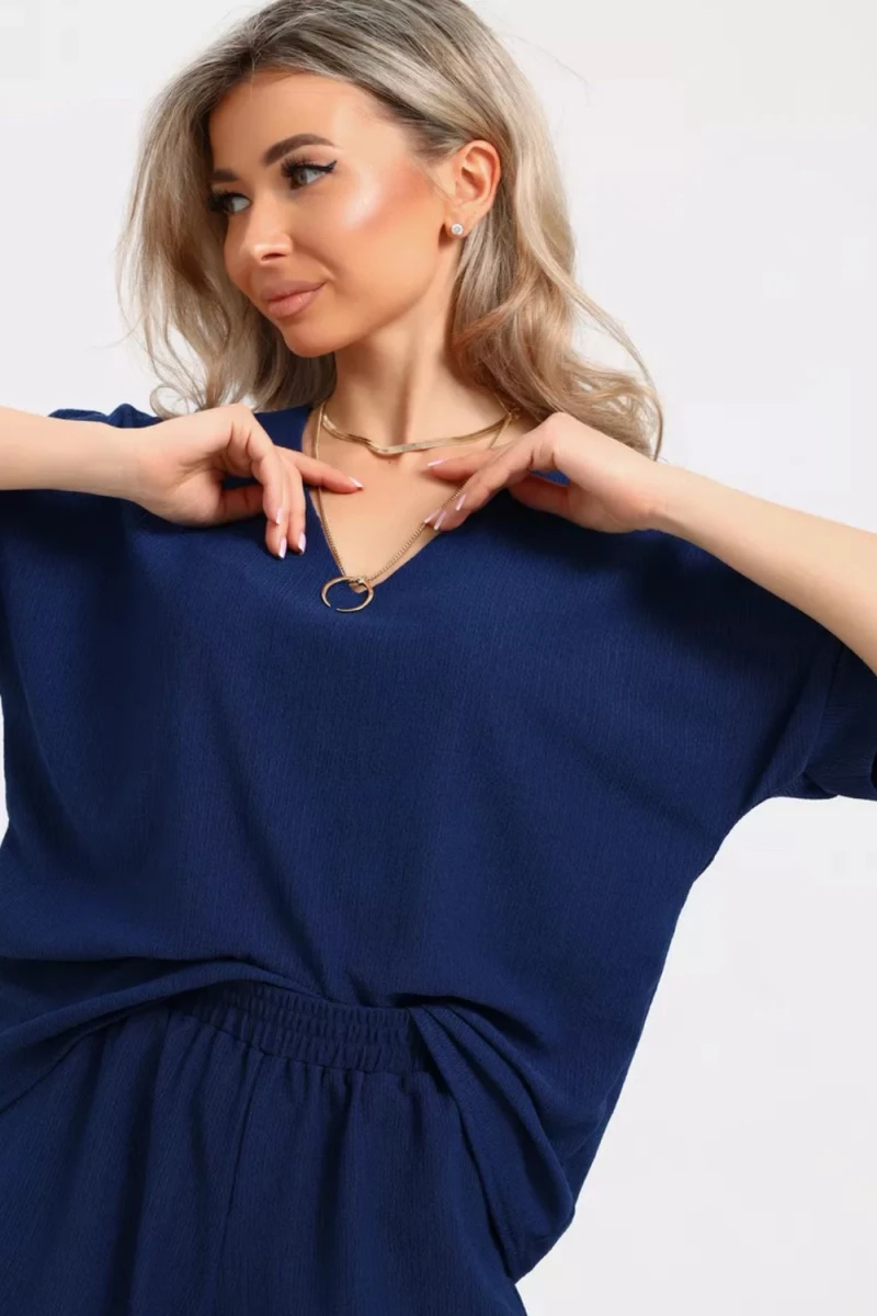 Костюм с шортами КЖ-005 Жатка (темно-синий)