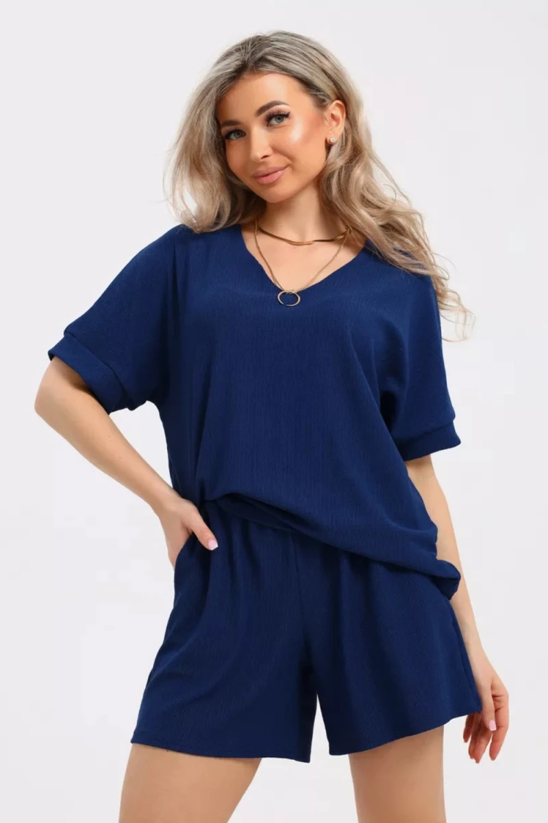 Костюм с шортами КЖ-005 Жатка (темно-синий)