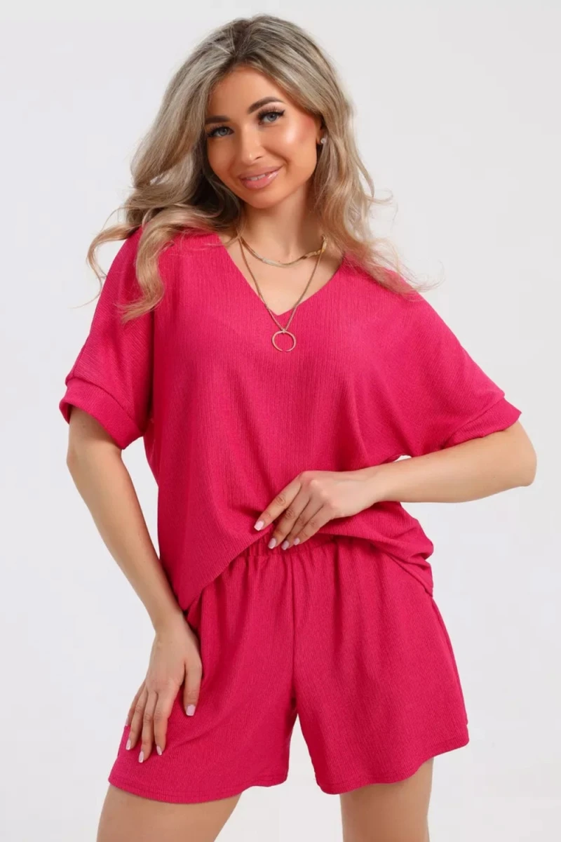 Костюм с шортами КЖ-005 Жатка (фуксия)