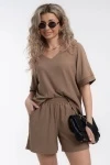 Костюм с шортами КЖ-005 Жатка (кофе)