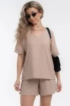 Костюм с шортами КЖ-005 Жатка (какао)