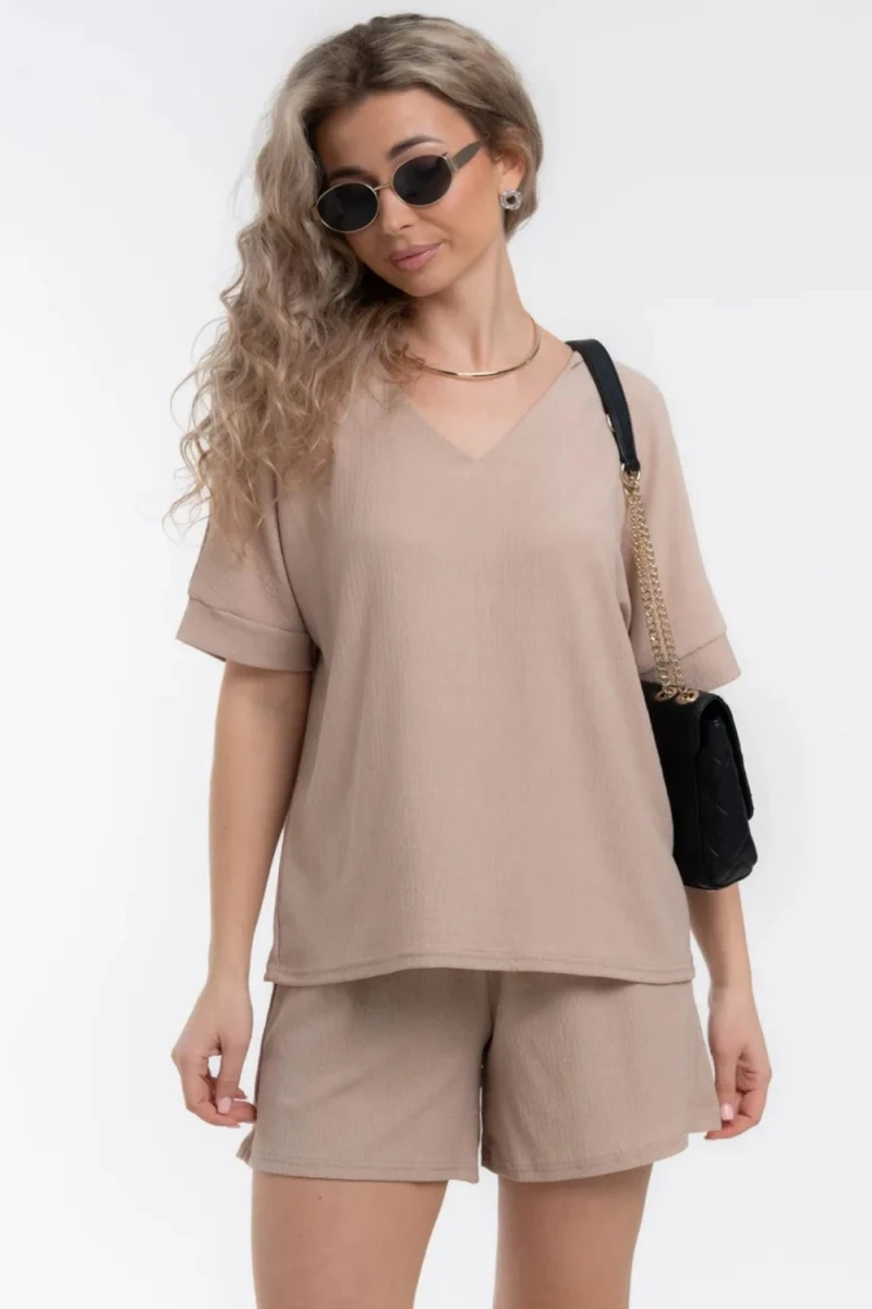 Костюм с шортами КЖ-005 Жатка (какао)