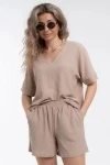 Костюм с шортами КЖ-005 Жатка (какао)