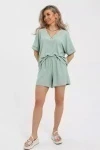 Костюм с шортами КЖ-005 Жатка (ментоловый)