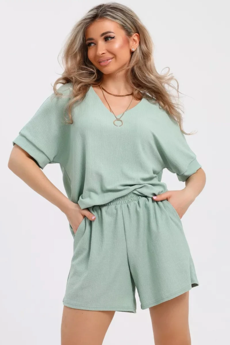 Костюм с шортами КЖ-005 Жатка (ментоловый)