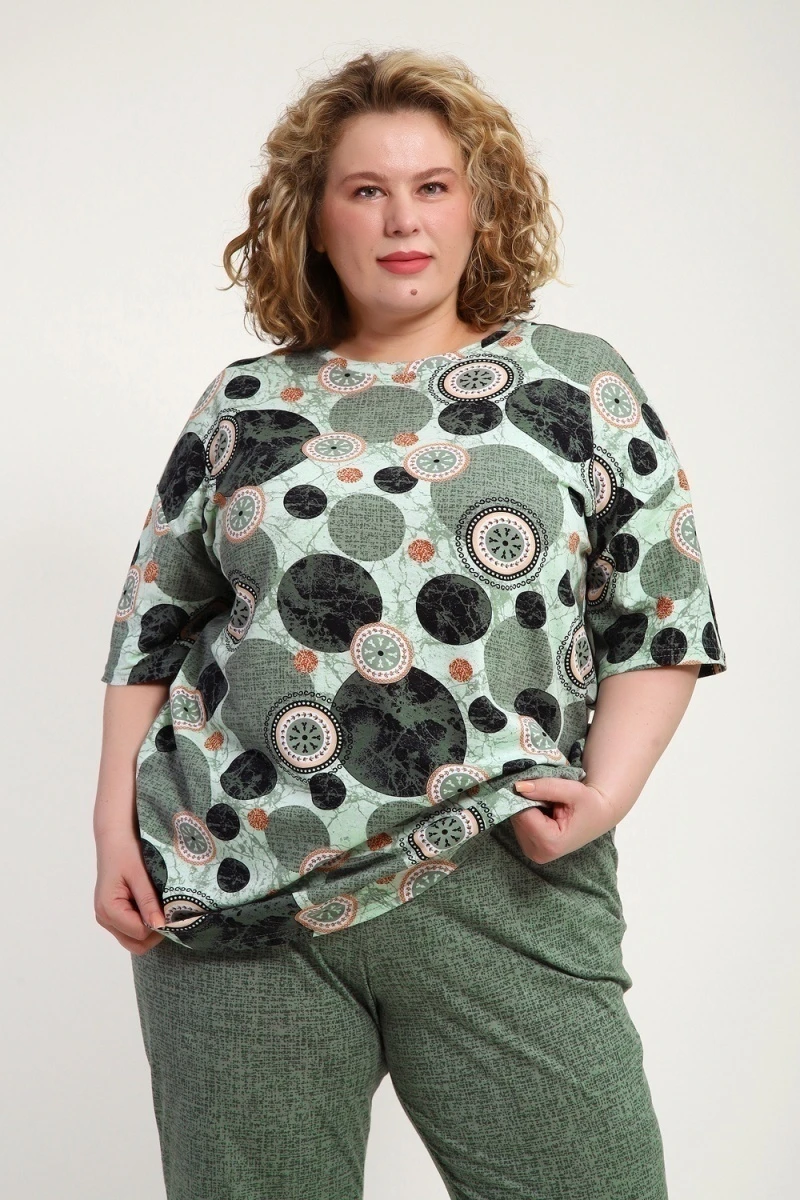 Костюм с брюками КЖ-007 (олива)