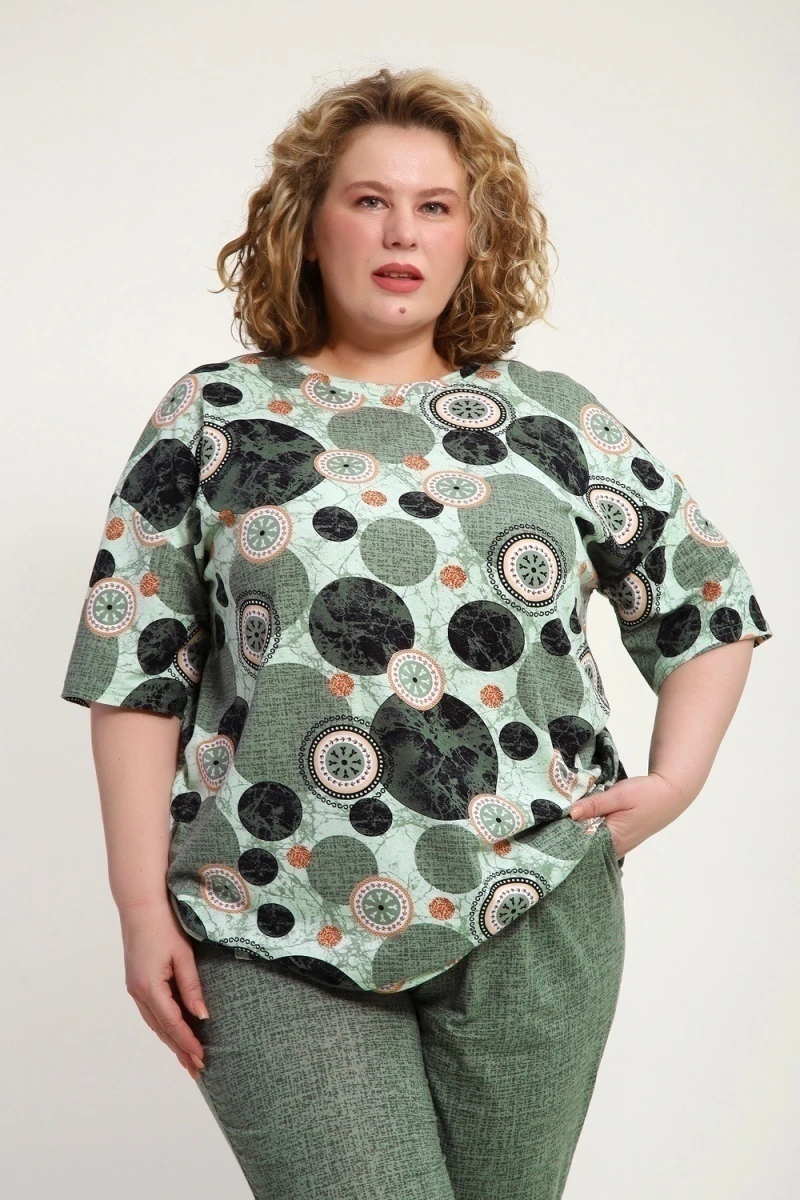 Костюм с брюками КЖ-007 (олива)