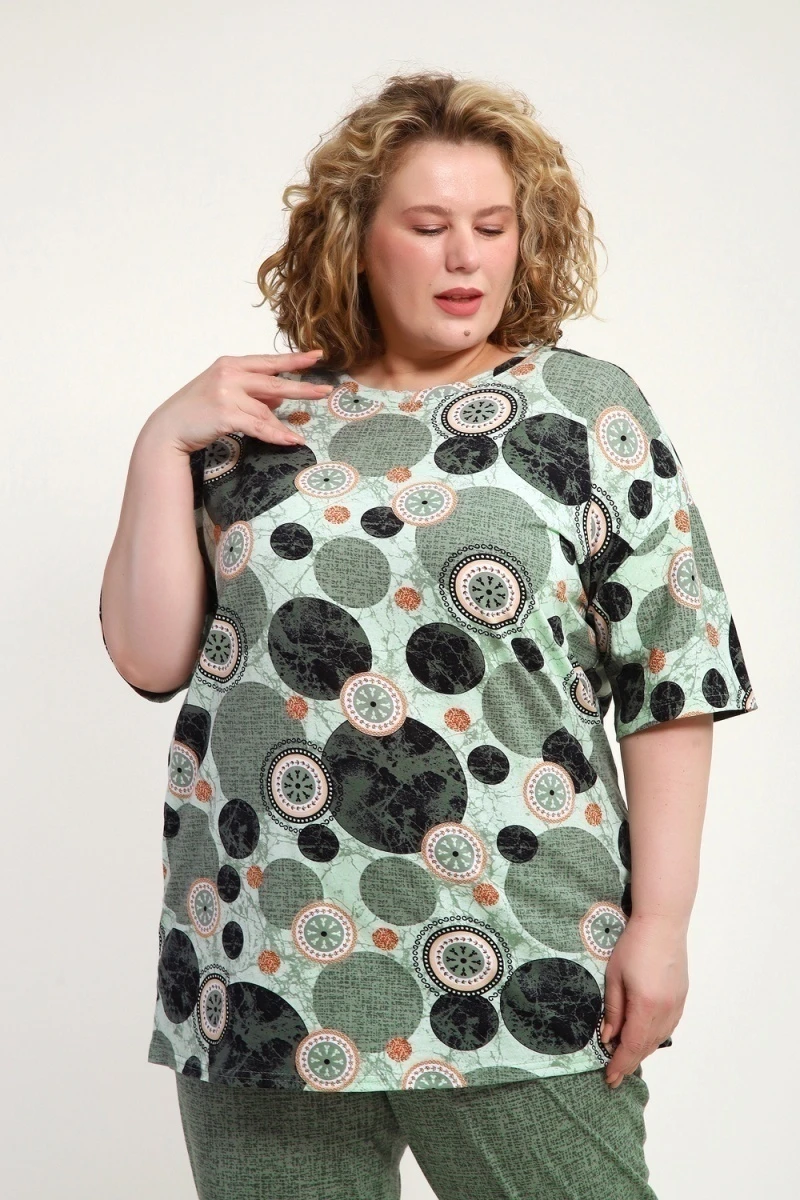 Костюм с брюками КЖ-007 (олива)