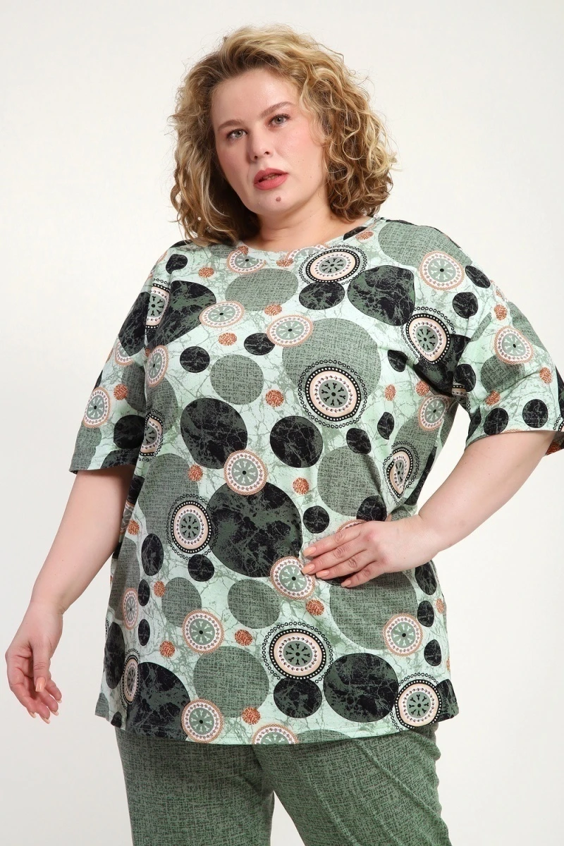 Костюм с брюками КЖ-007 (олива)