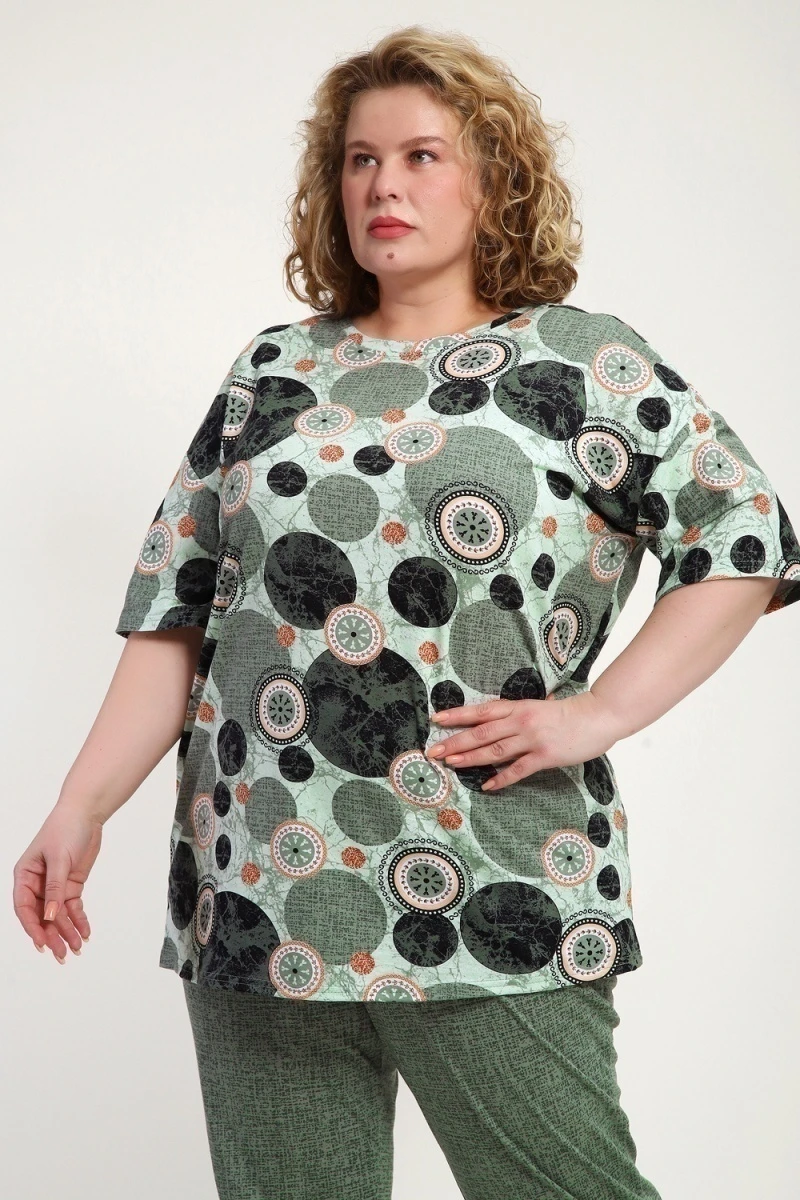 Костюм с брюками КЖ-007 (олива)