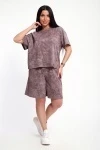 Костюм с шортами КЖ-004 (Варенка коричневая)